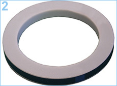 Уплотнения для соединения Камлок (Camlock) материал: PTFE (тефлон) + синтетический каучук